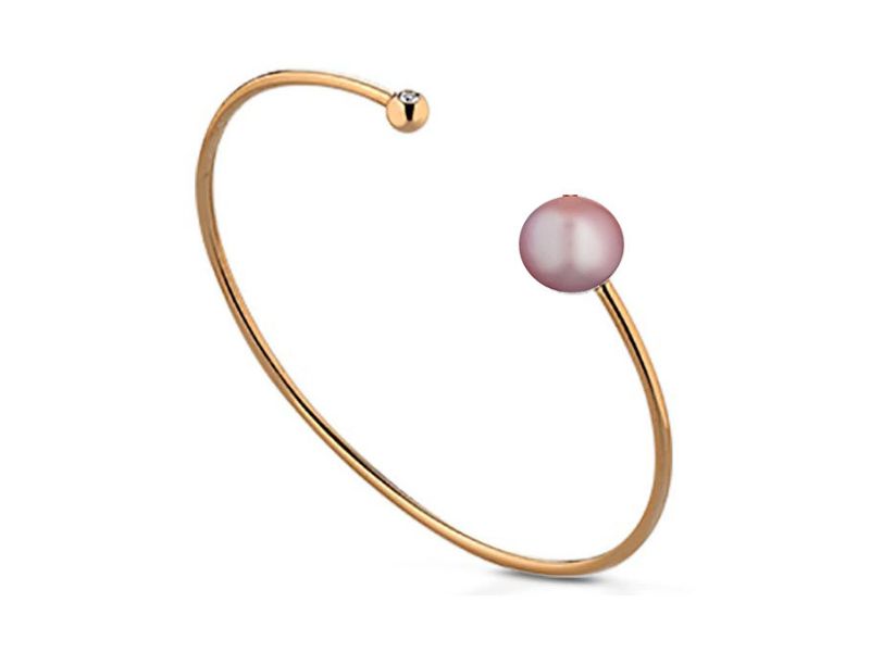 bracciale in oro con perle