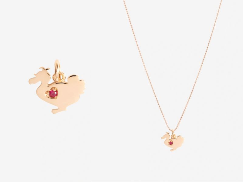 collana con rubino dodo